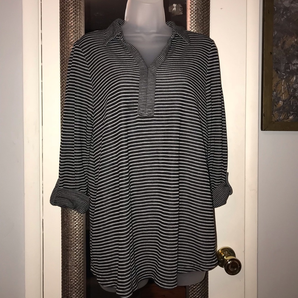 J. Jill Women Strip Shirt